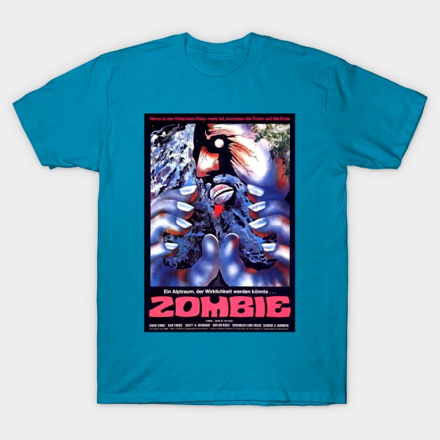 Really Trippy Zombie Movie Poster - Night of the Living Dead T-Shirt by Starbase79